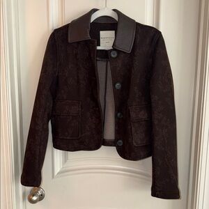 Bagatelle Dark Brown Patterned Jacket